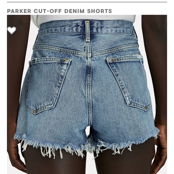 BNWT Agolde Parker shorts in swap meet dark - Picture 2 of 4